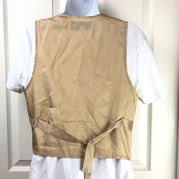 Vintage Small World Multicultural Tapestry Vest M - Picture 4 of 6